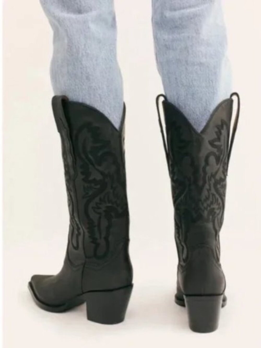 JEFFREY CAMPBELL Dagget Western Boot in Black Washed Size US 10 - Picture 9 of 9